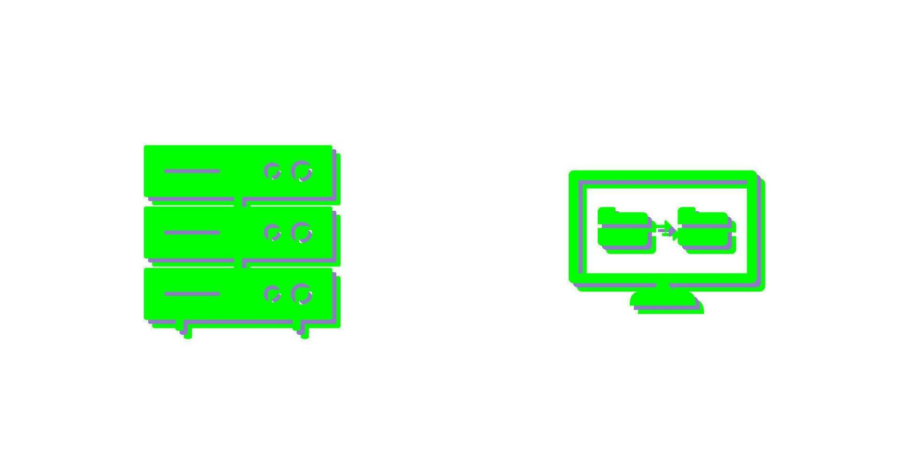 server network and File sharing  Icon vector