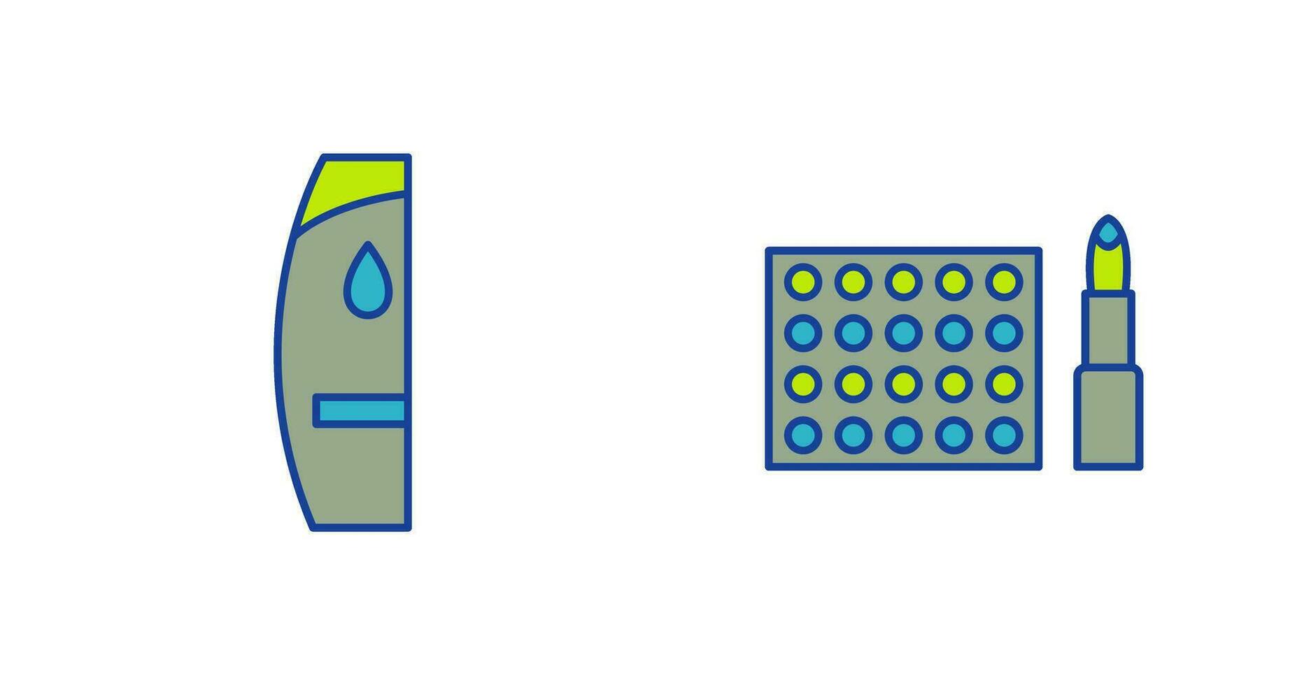 Shampoo and Makeup Icon vector