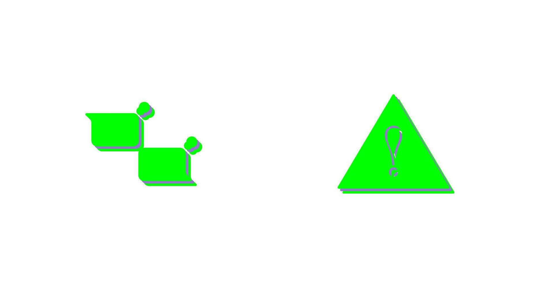 chatting and alert  Icon vector