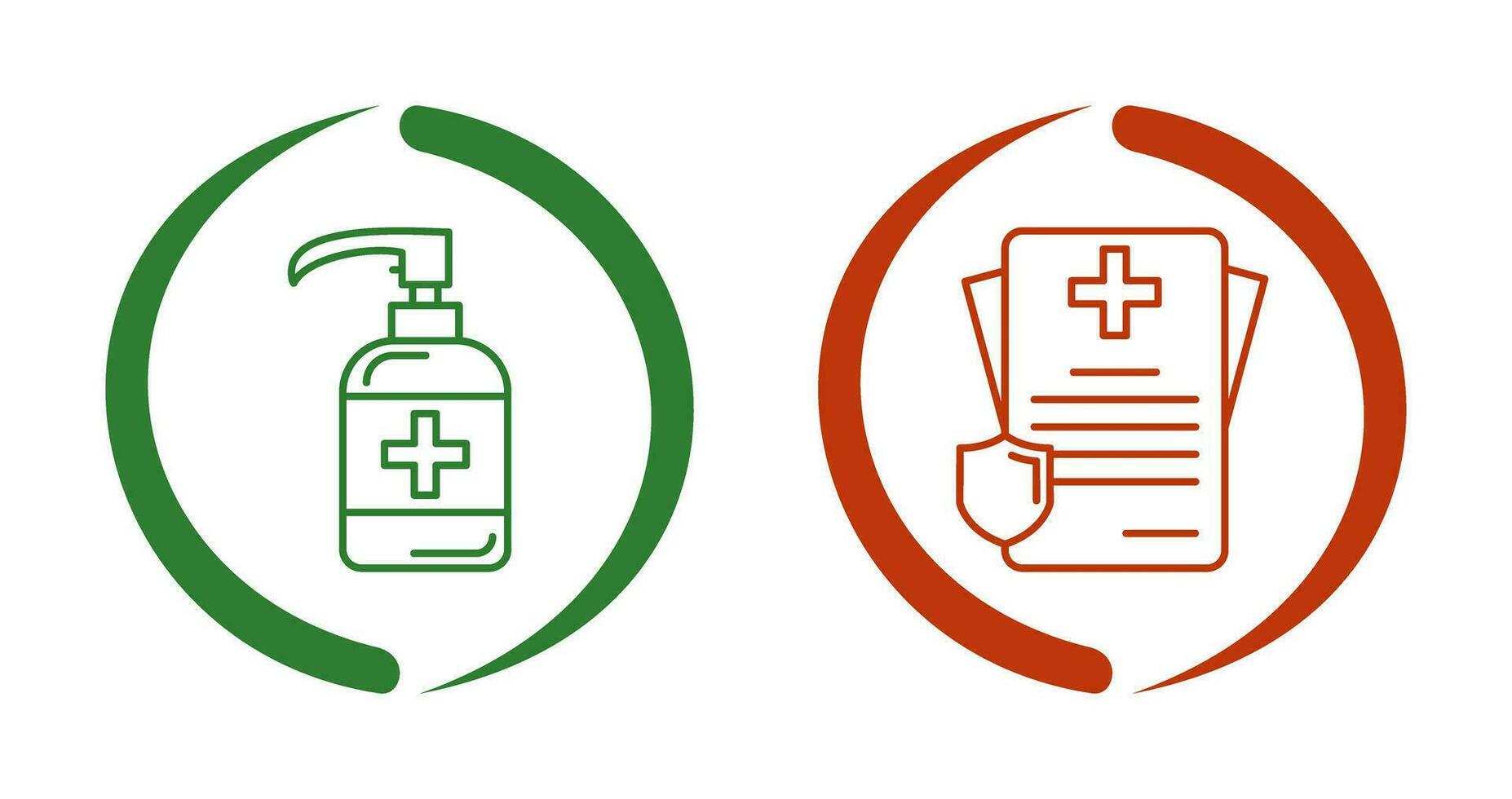 Sanitizer and Receipt Icon vector