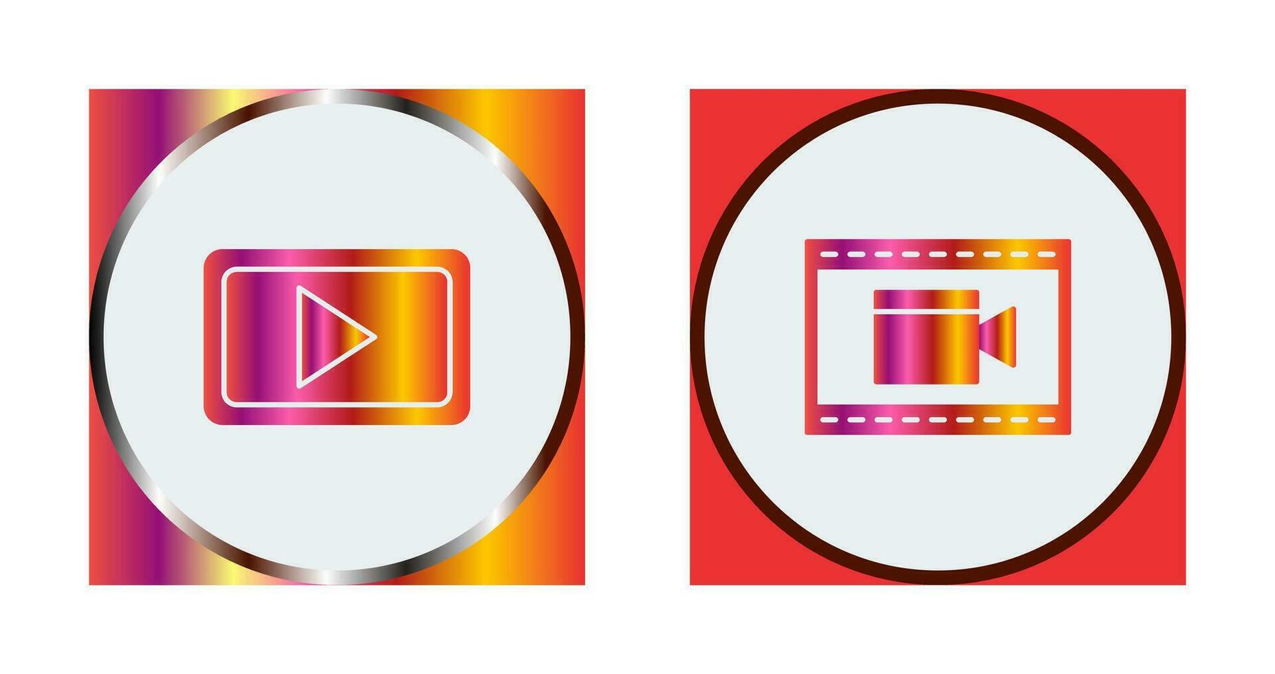 Video Communication and Video and Animation Icon vector
