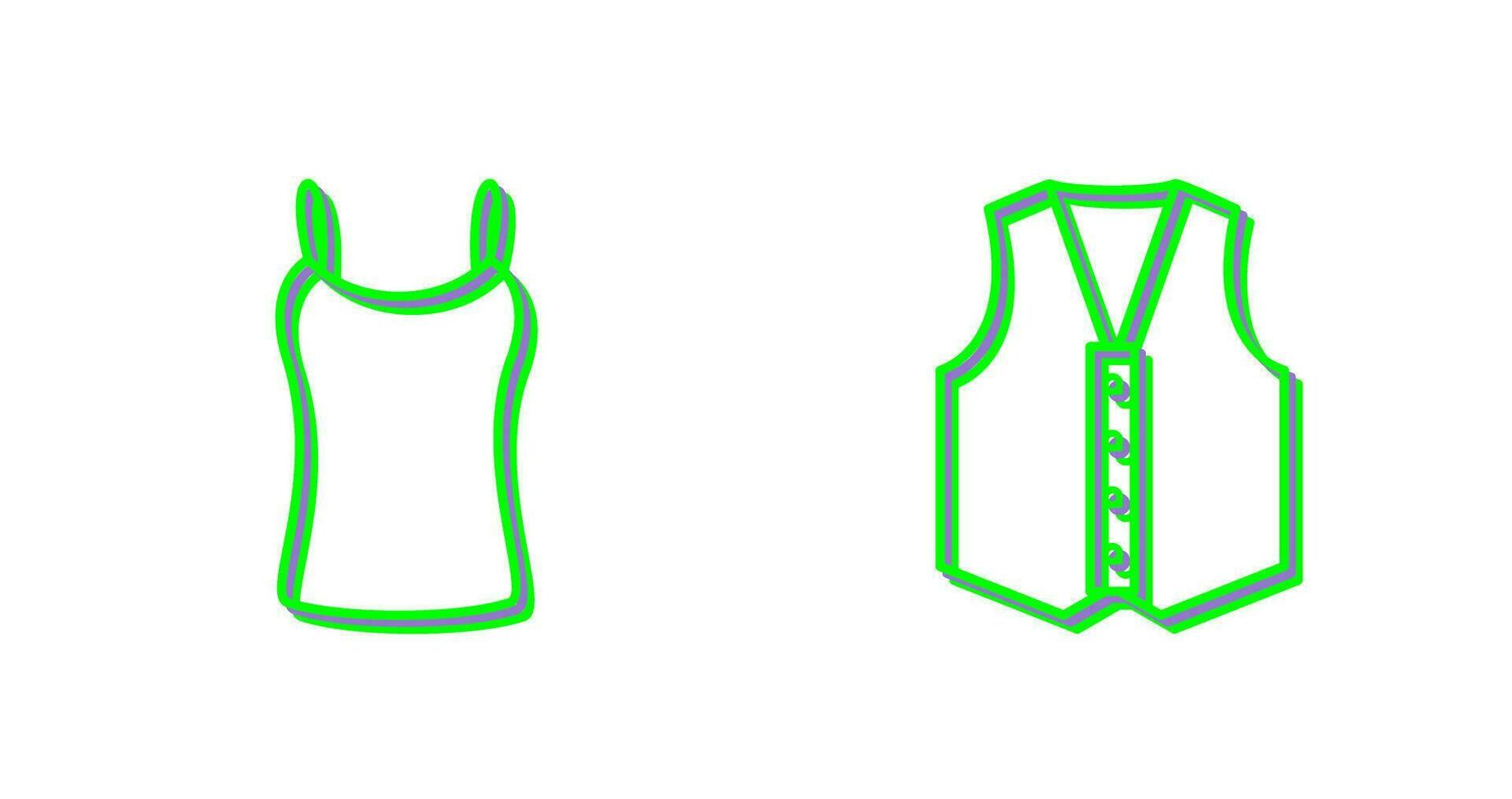 Ladies Vest and safety Icon vector