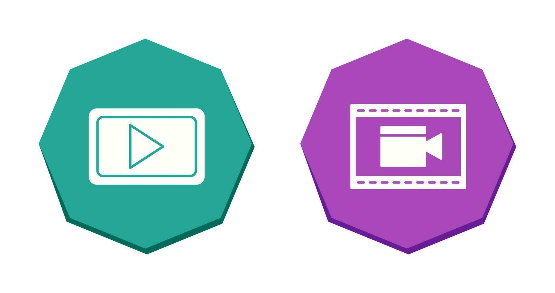 Video Communication and Video and Animation Icon vector