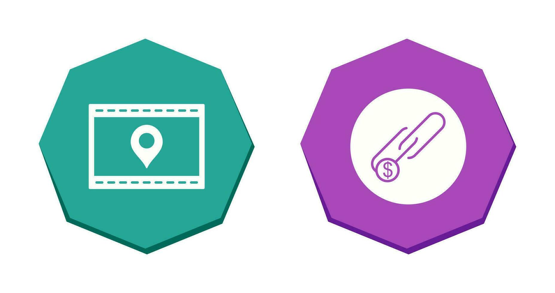 Location Web and Link Sales Icon vector