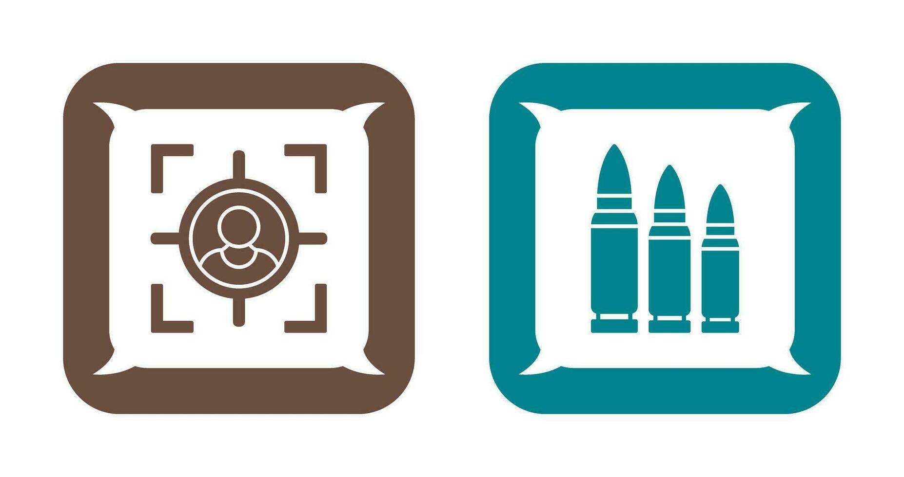 Target and Bullets Icon vector