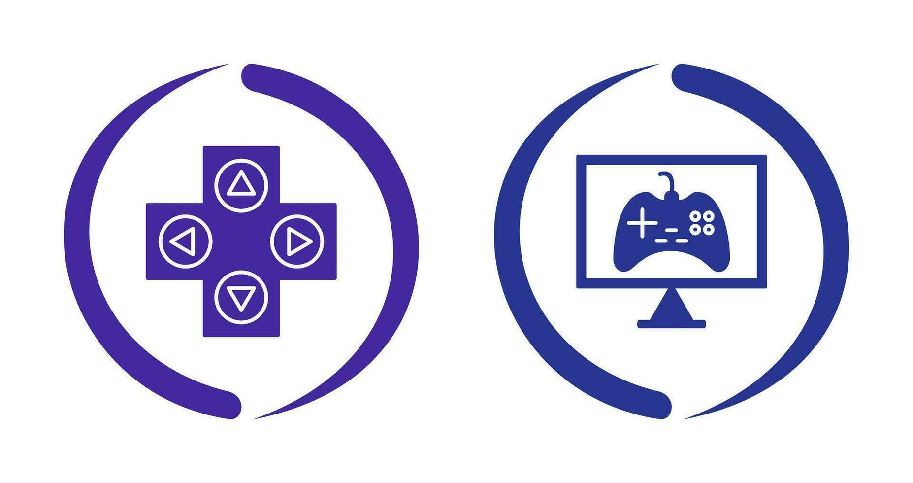 Gaming Control and Online Games Icon vector