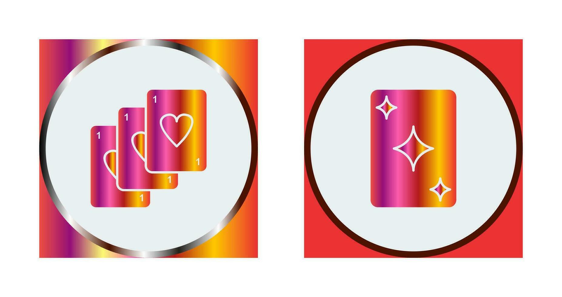 Deck of Card and Card Icon vector