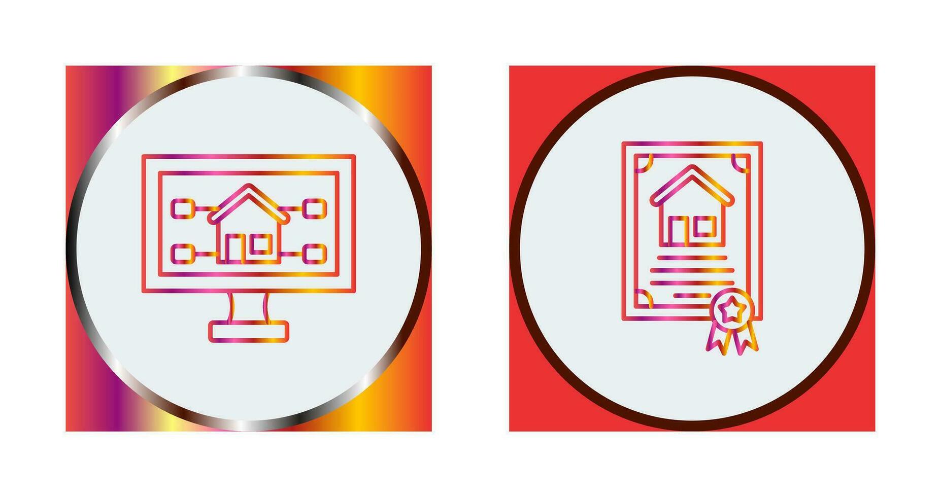 Attribute and Certificate Icon vector