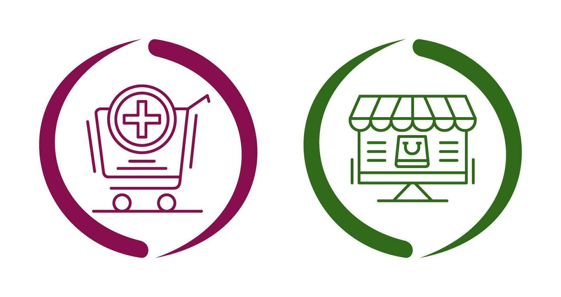 Add to Cart and Online Shopping Icon vector