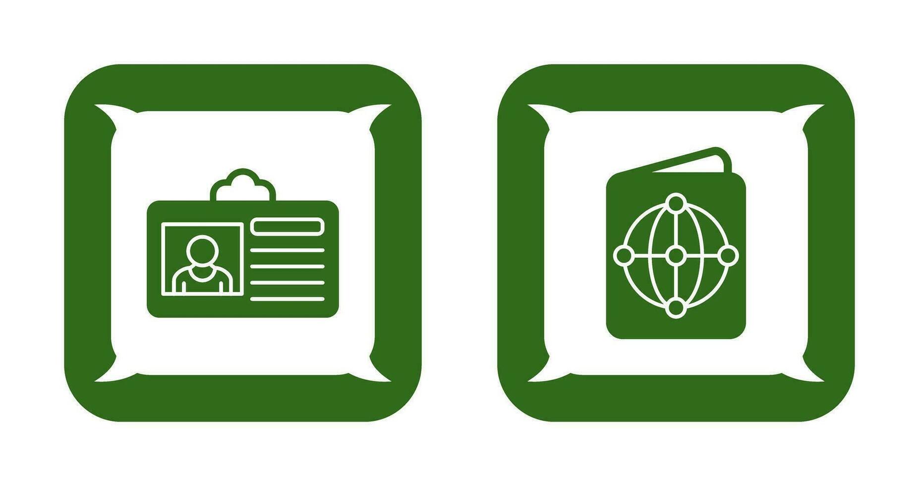 Criminal Card and Passport Icon vector