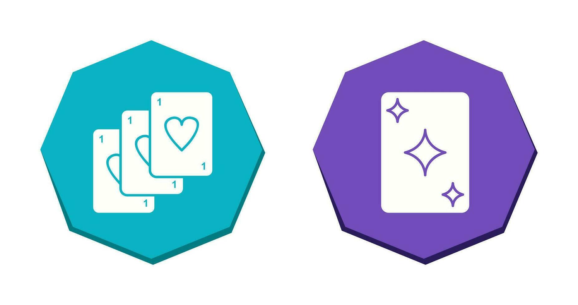 Deck of Card and Card Icon vector