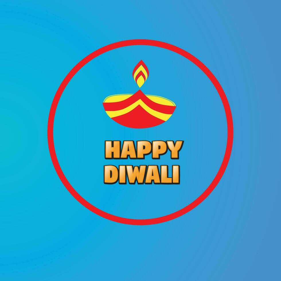 Happy Diwali poster free template vector