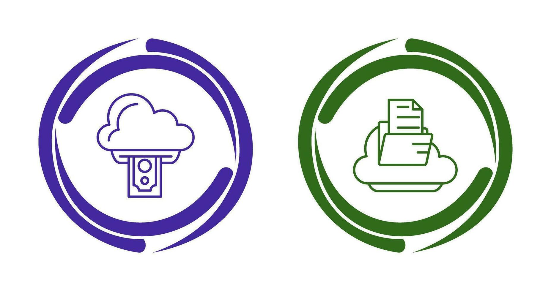 Cloud Computing and Cloud  Icon vector