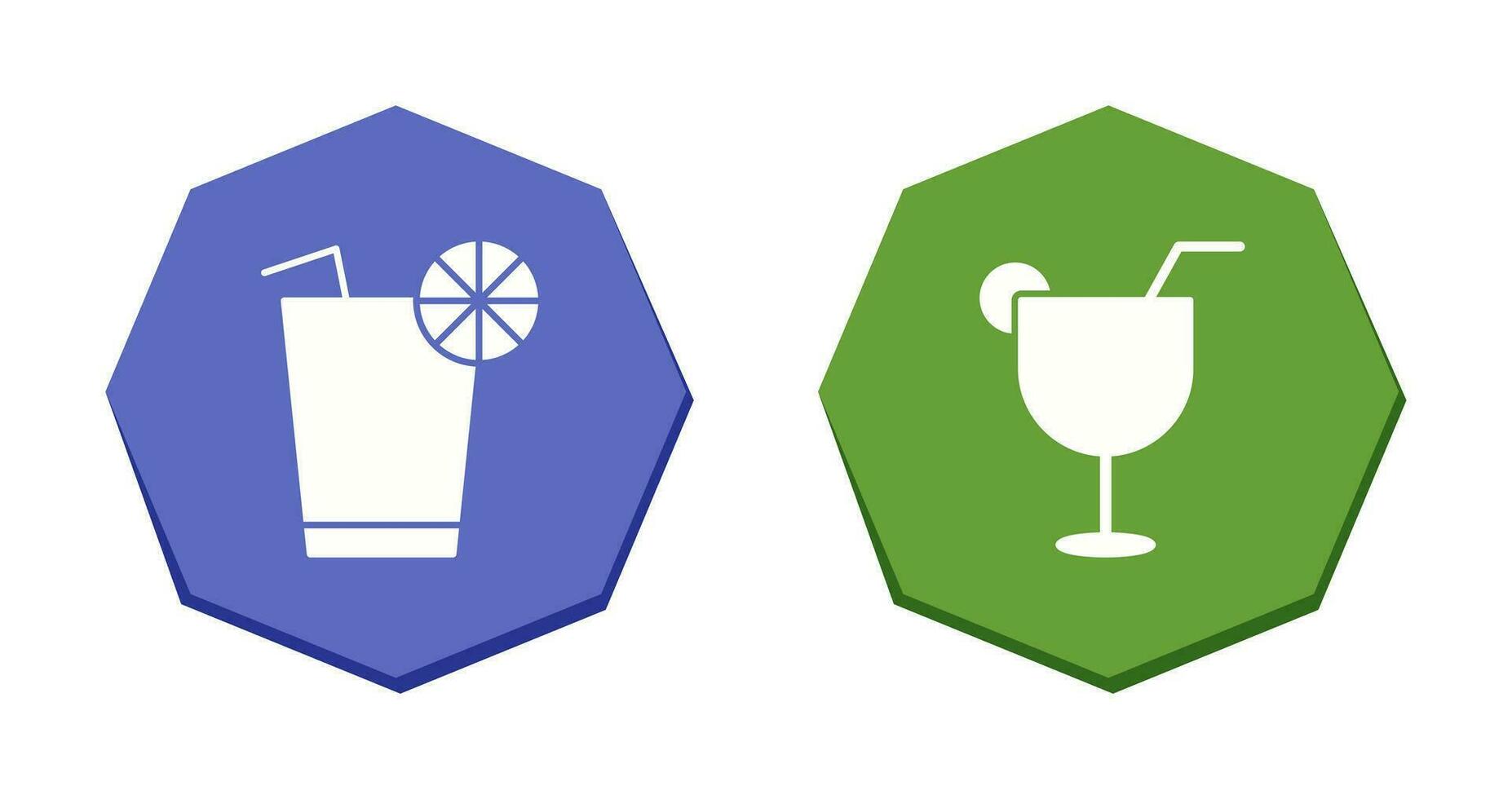 lemon juice and drinks Icon vector