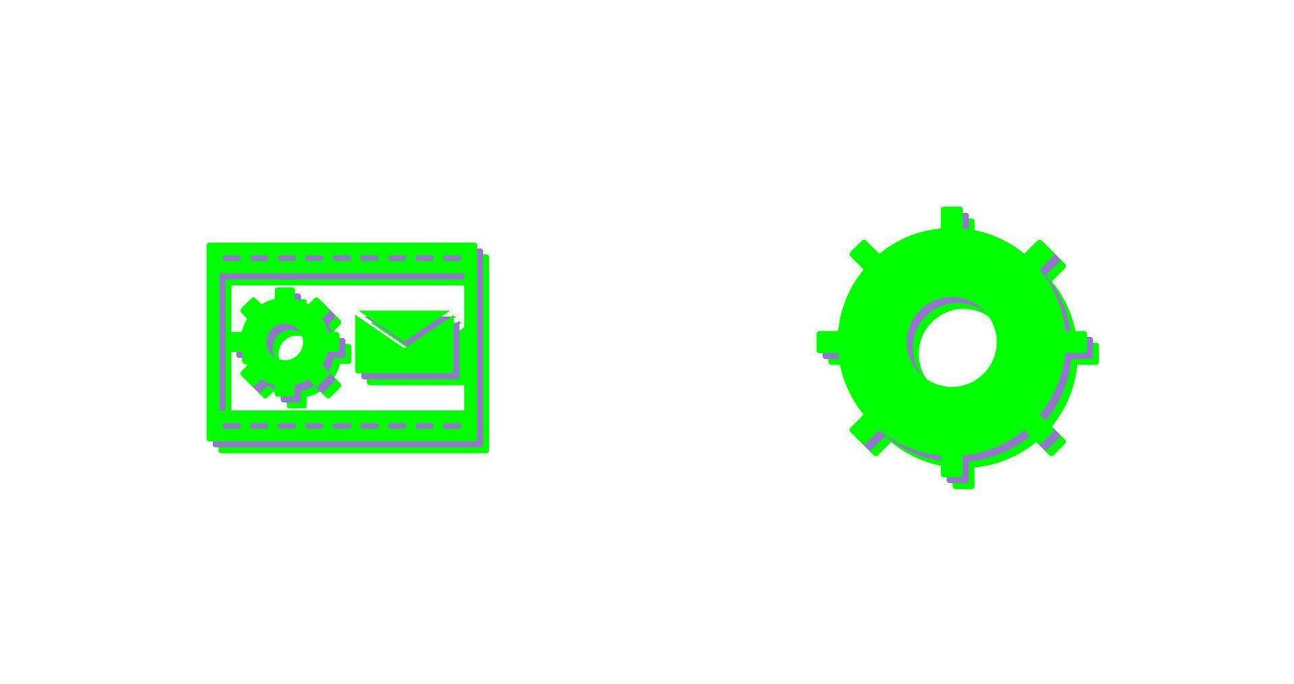 Blogging Service and Setting  Icon vector