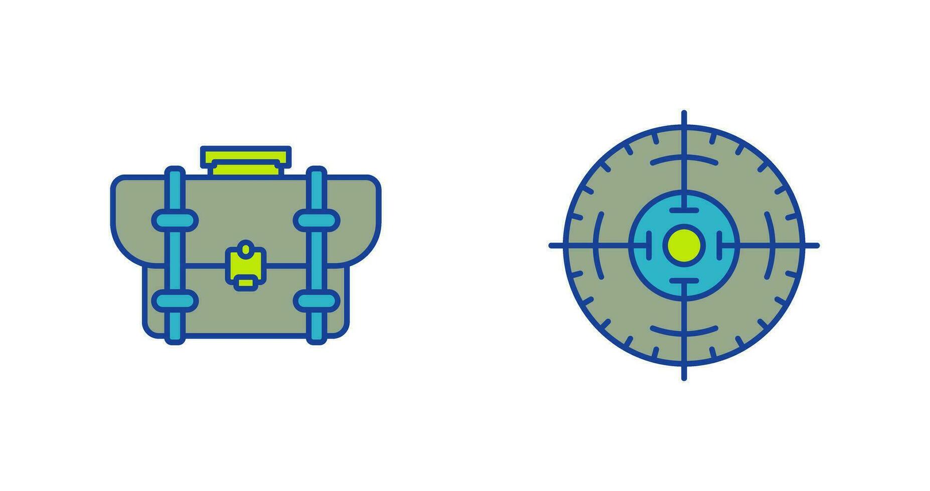 Briefcase and Target Icon 32882401 Vector Art at Vecteezy
