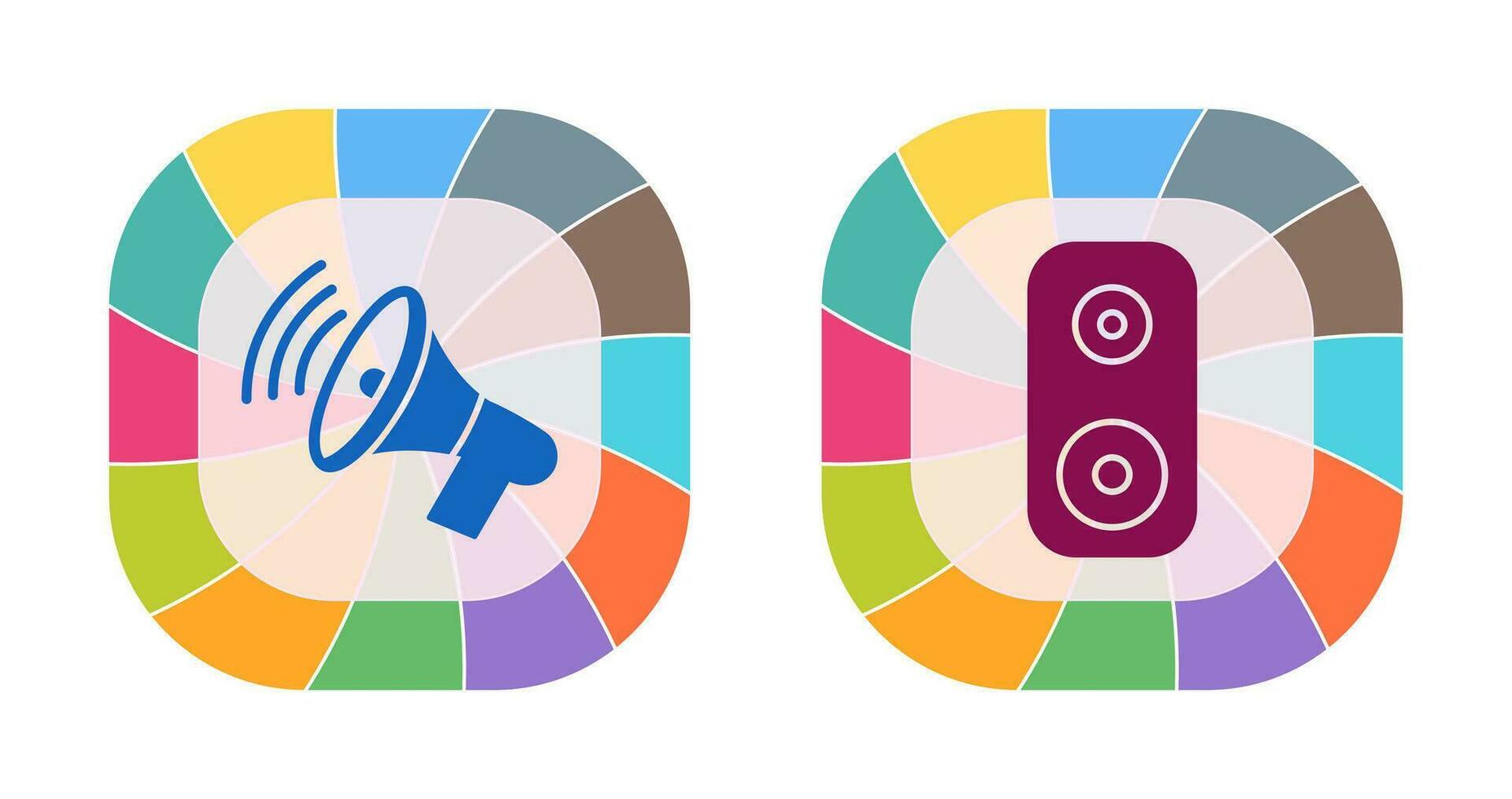 Announcing and Speaker Icon vector