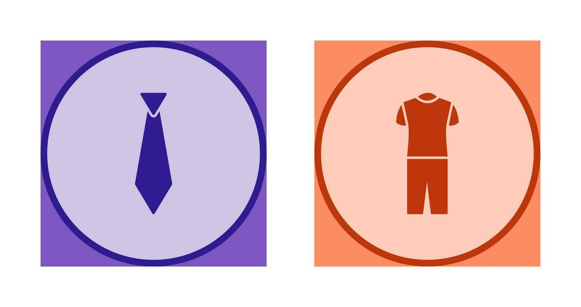 Corbata y pijama icono vector