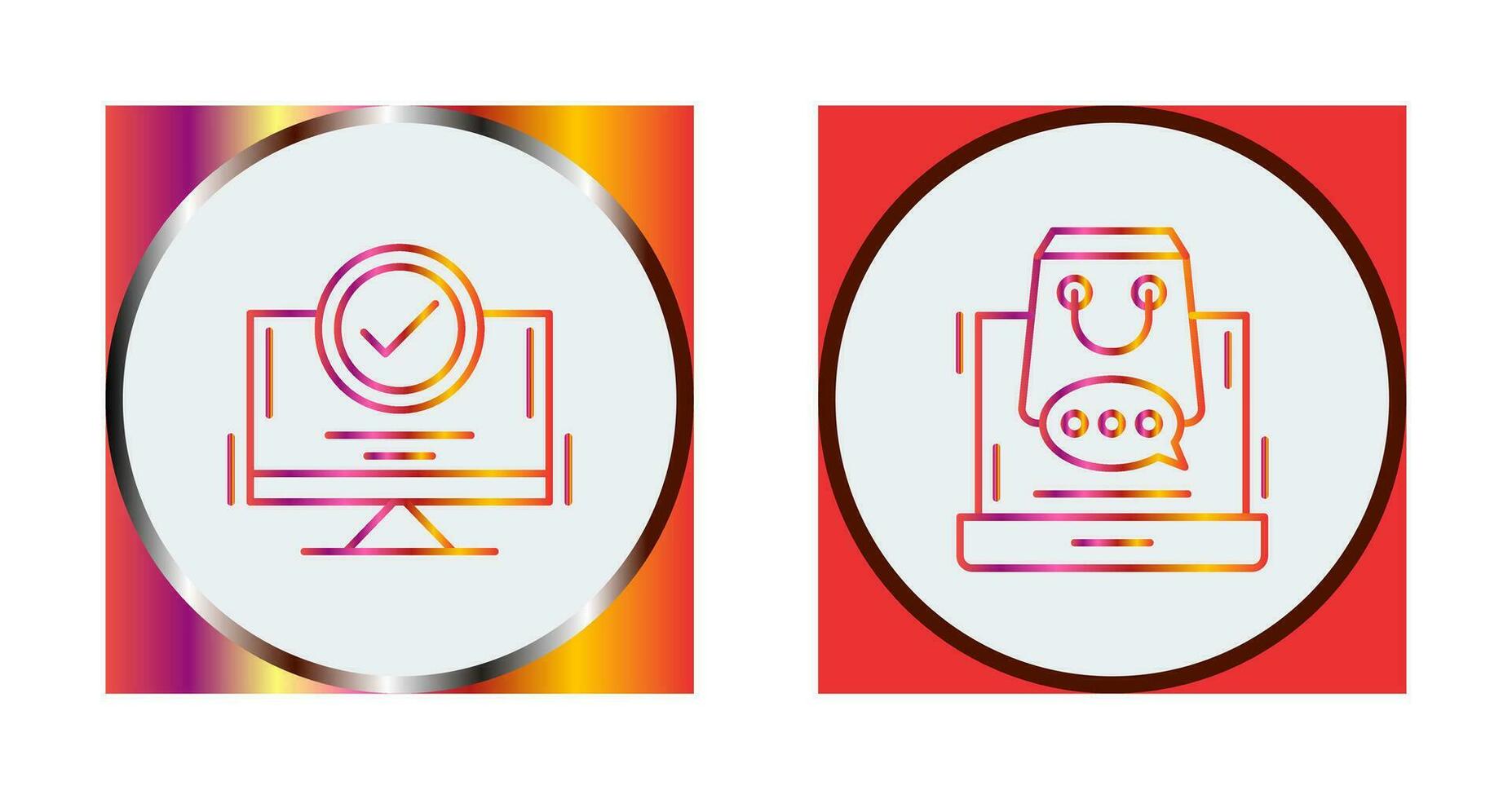 Confirmation and Shopping  Icon vector