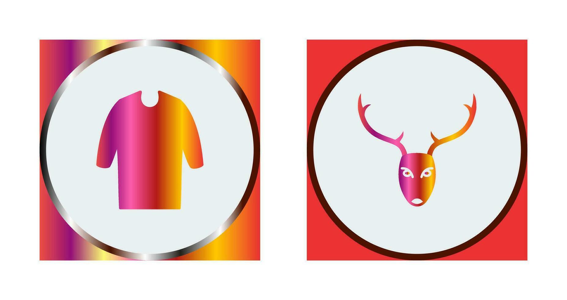 Casual Shirt and Animal Icon vector