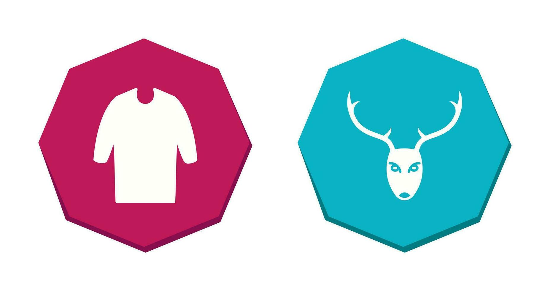 Casual Shirt and Animal Icon vector