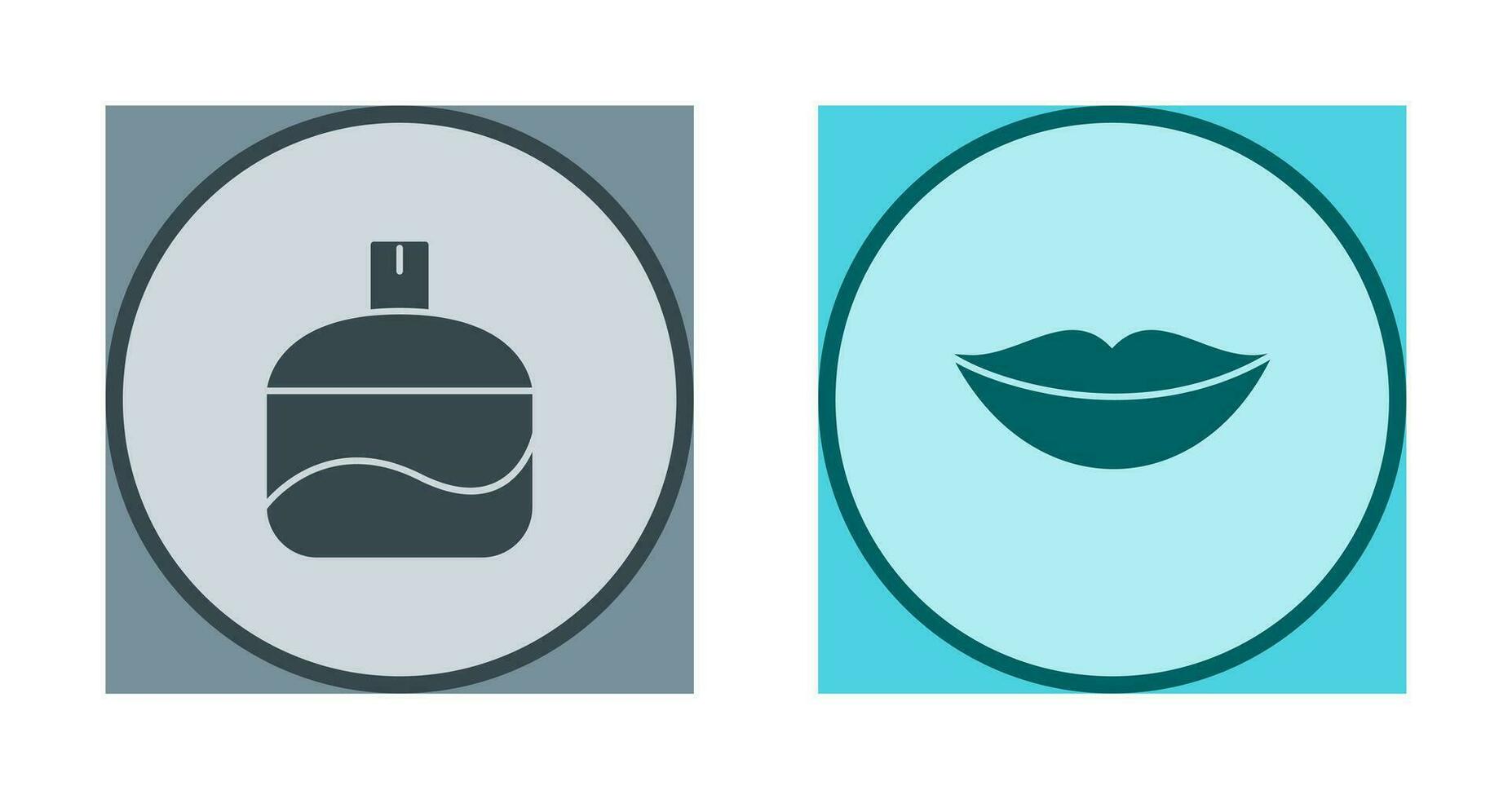 Fragrance and Lips Icon vector