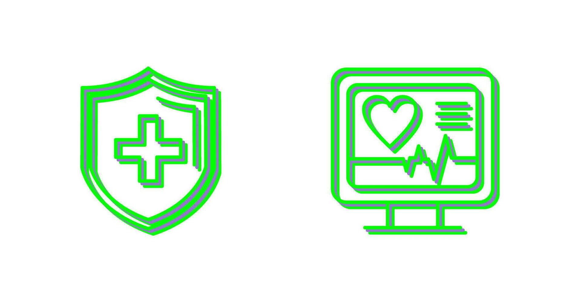 Protection and Plus Icon vector