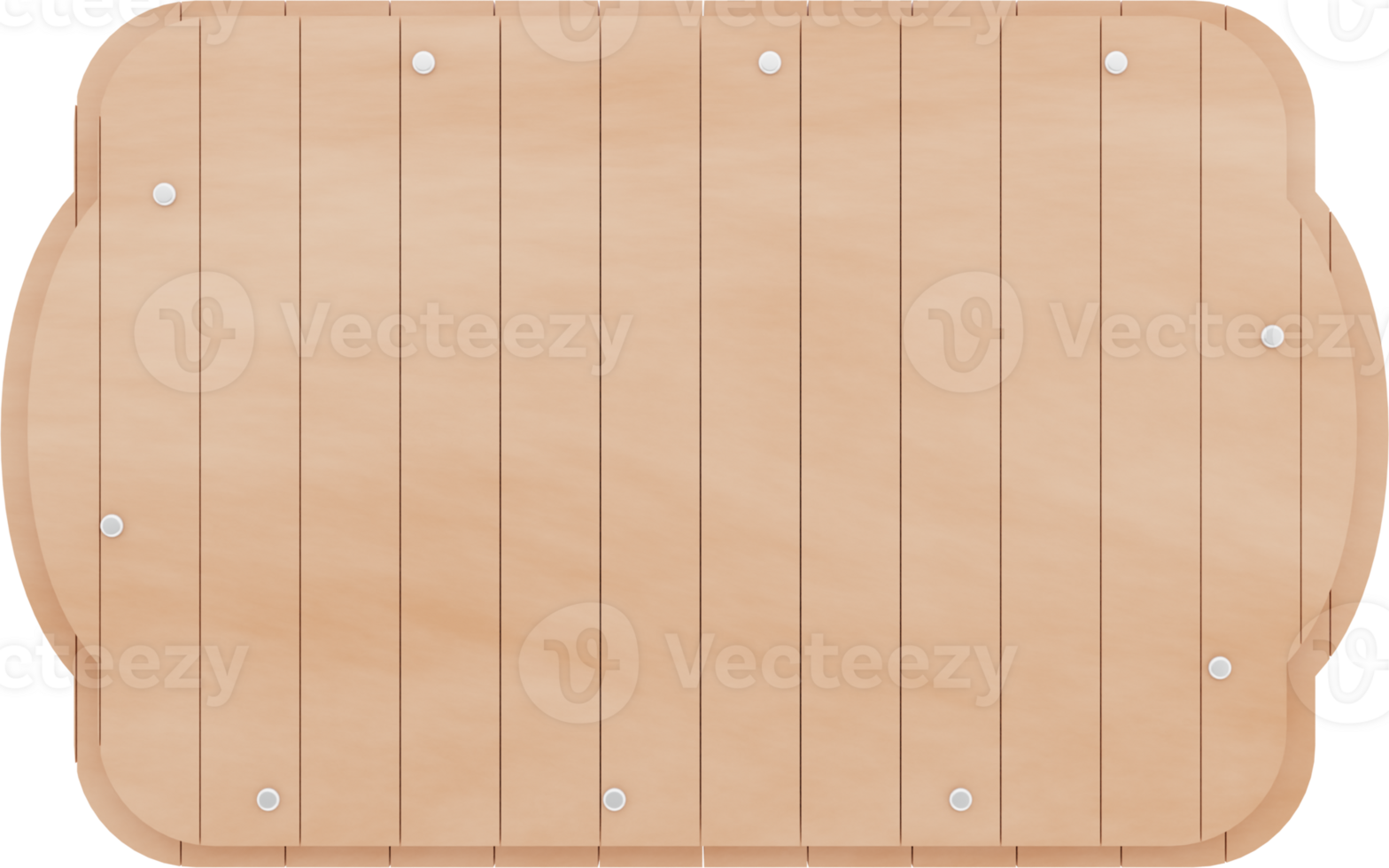 3D Beige Wooden Labels Illustrations png