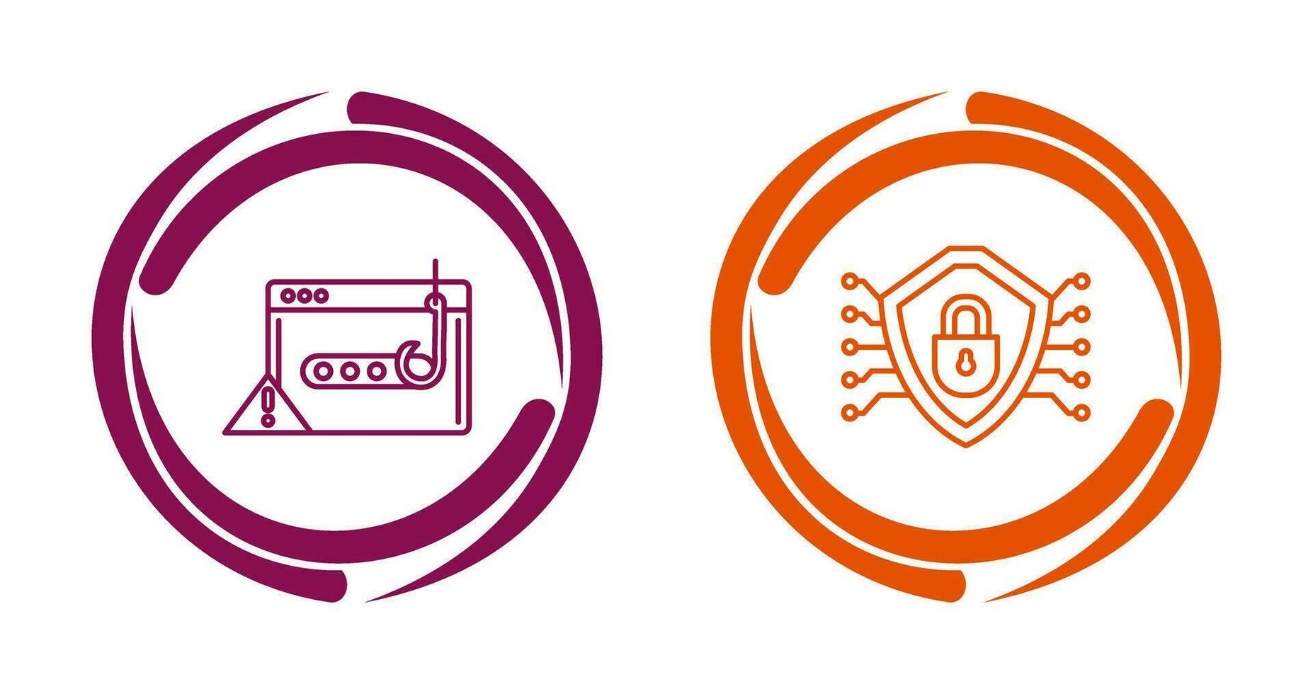 Phishing Password and Security Icon vector