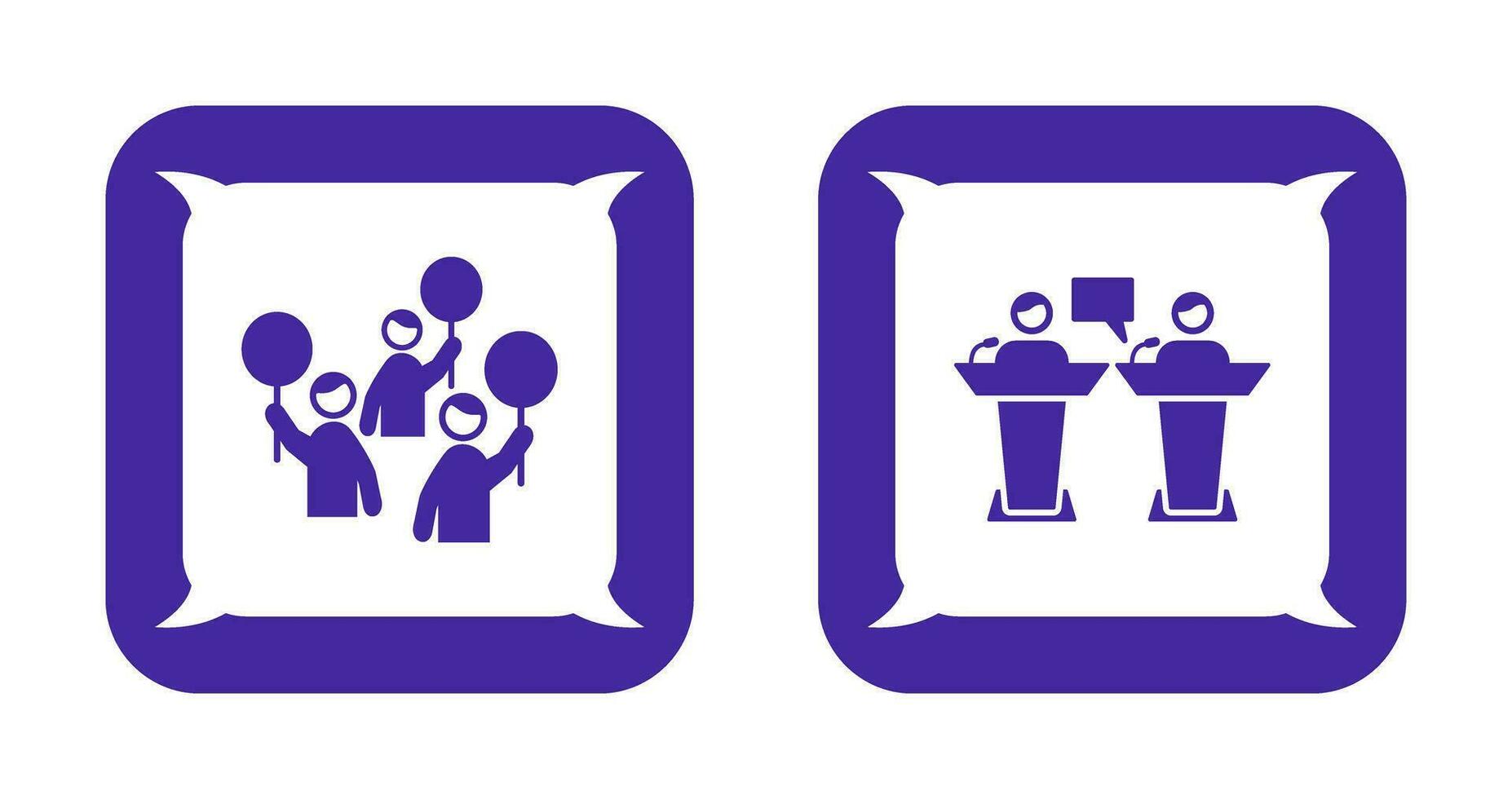 Protest and Debate Icon vector