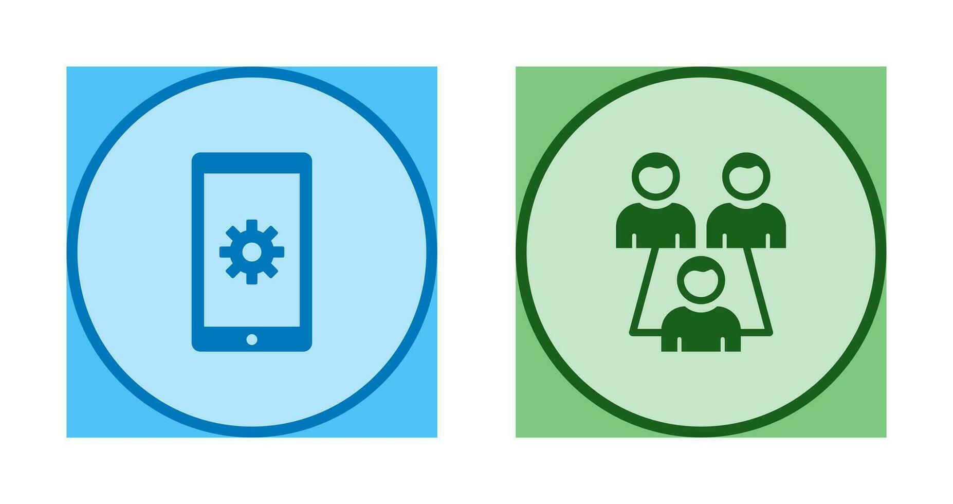Network Settings and Connected Users Icon vector