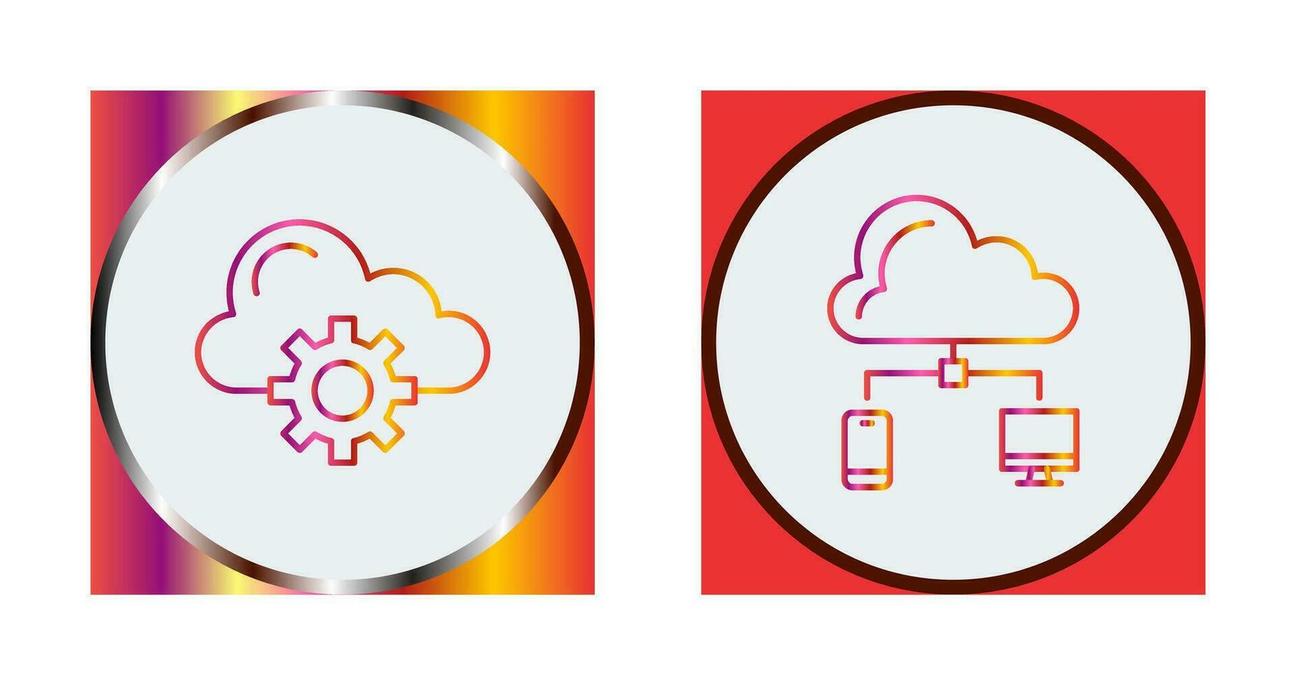 Cloud Computing and Cloud  Icon vector