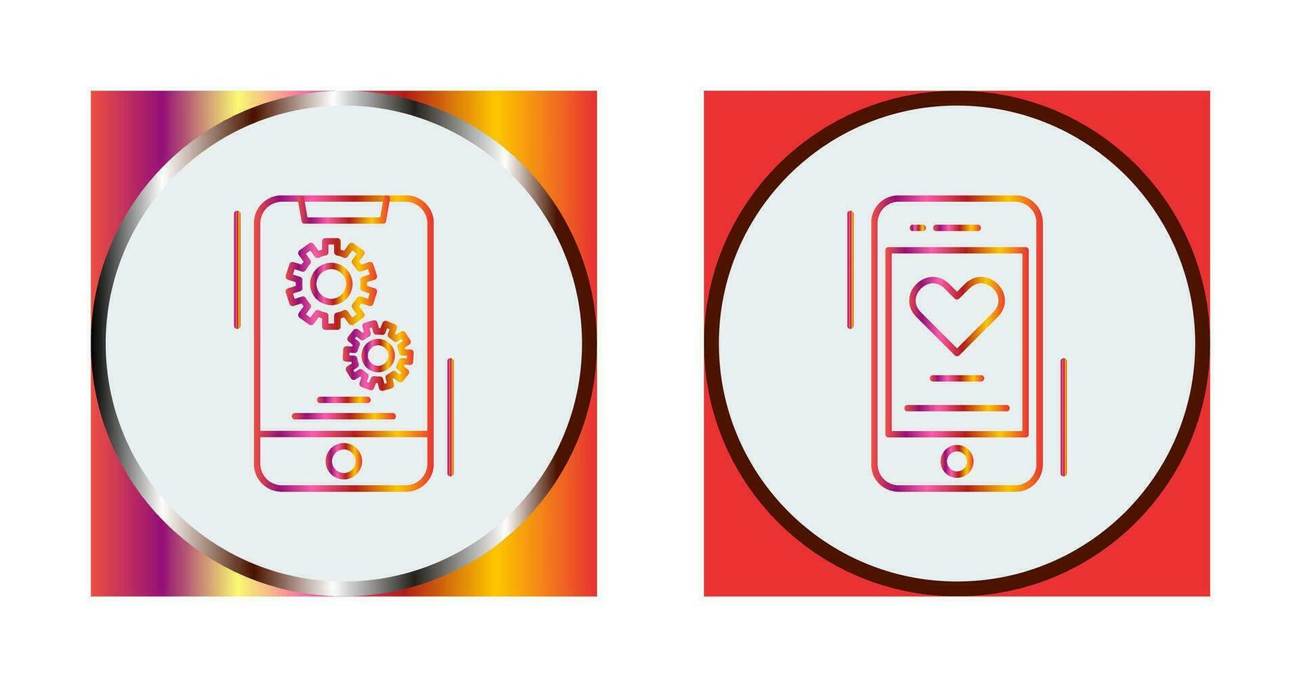 Setting and Favourite Icon vector