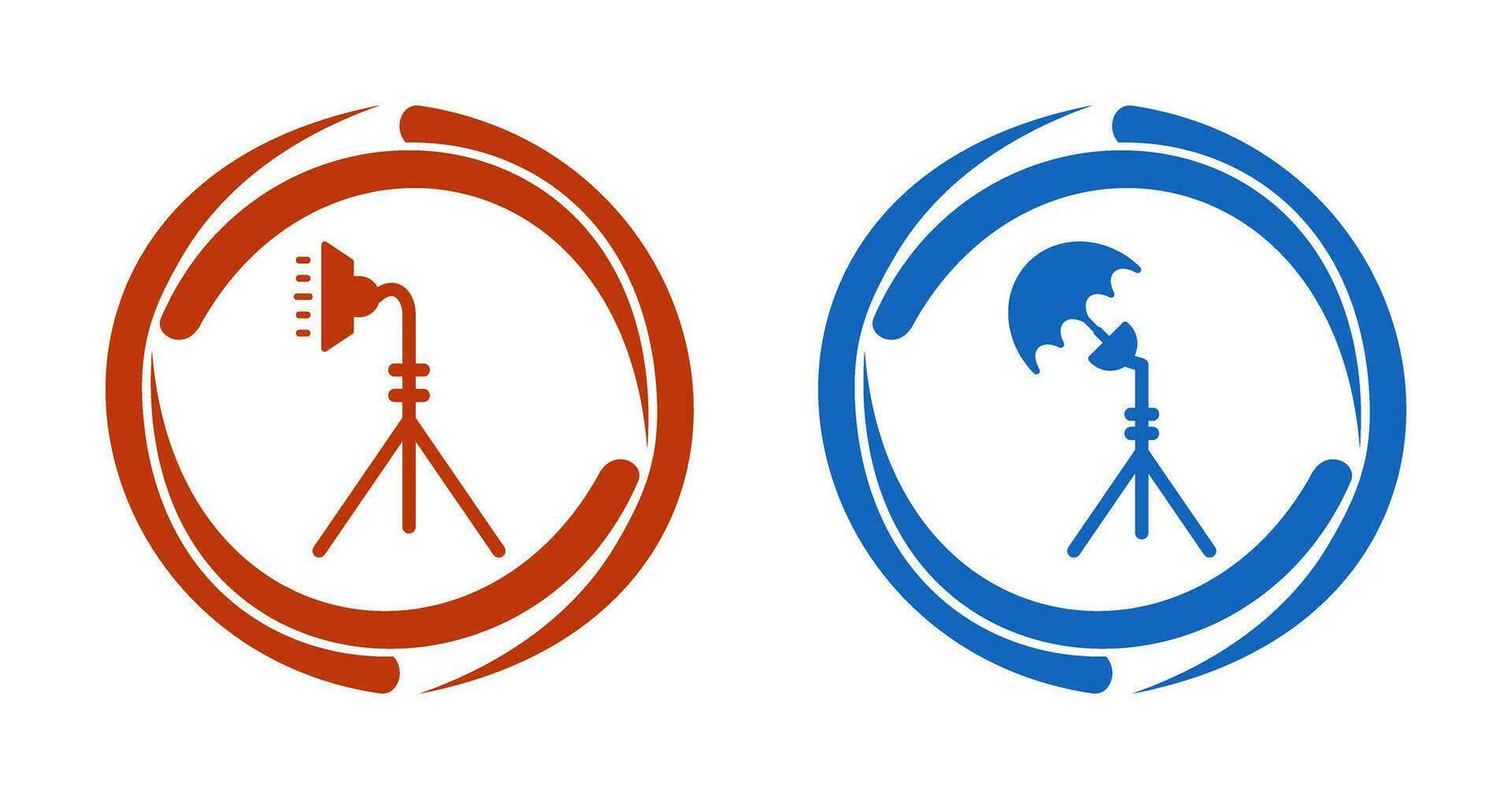 light stand and studio Icon vector