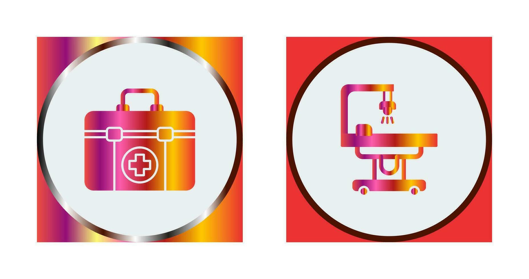 First Aid Kit and operating Room Icon vector