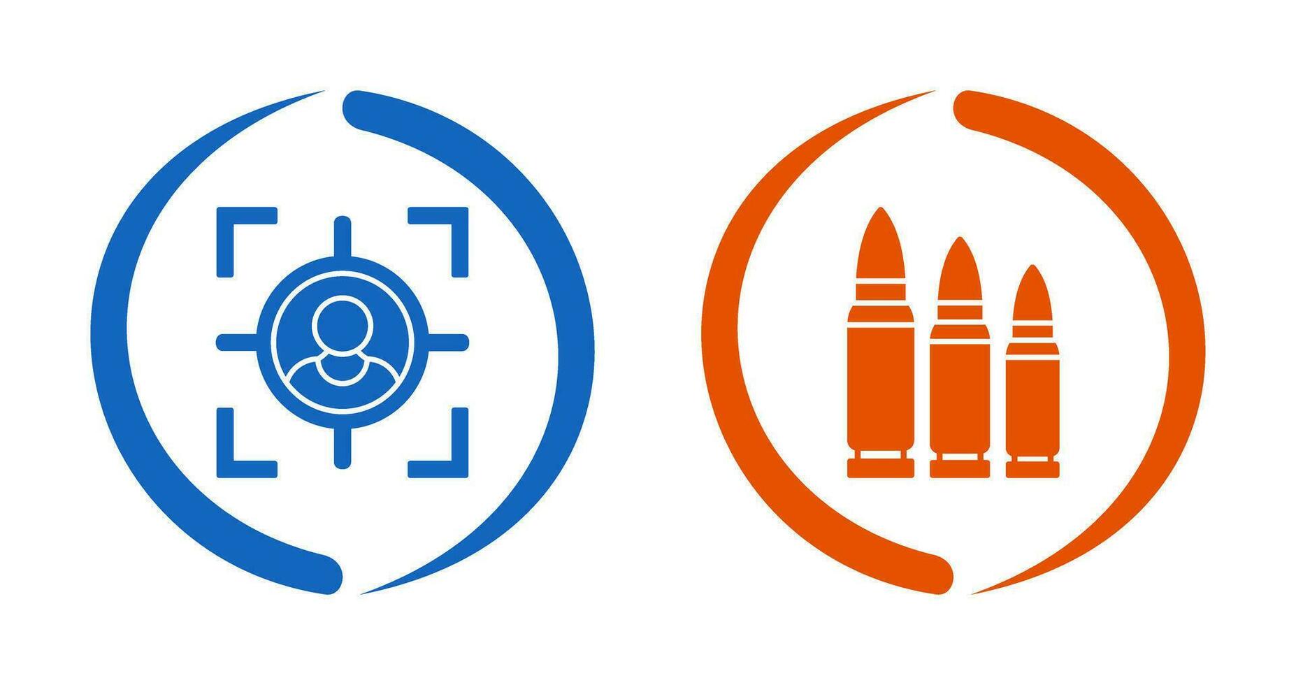 Target and Bullets Icon vector