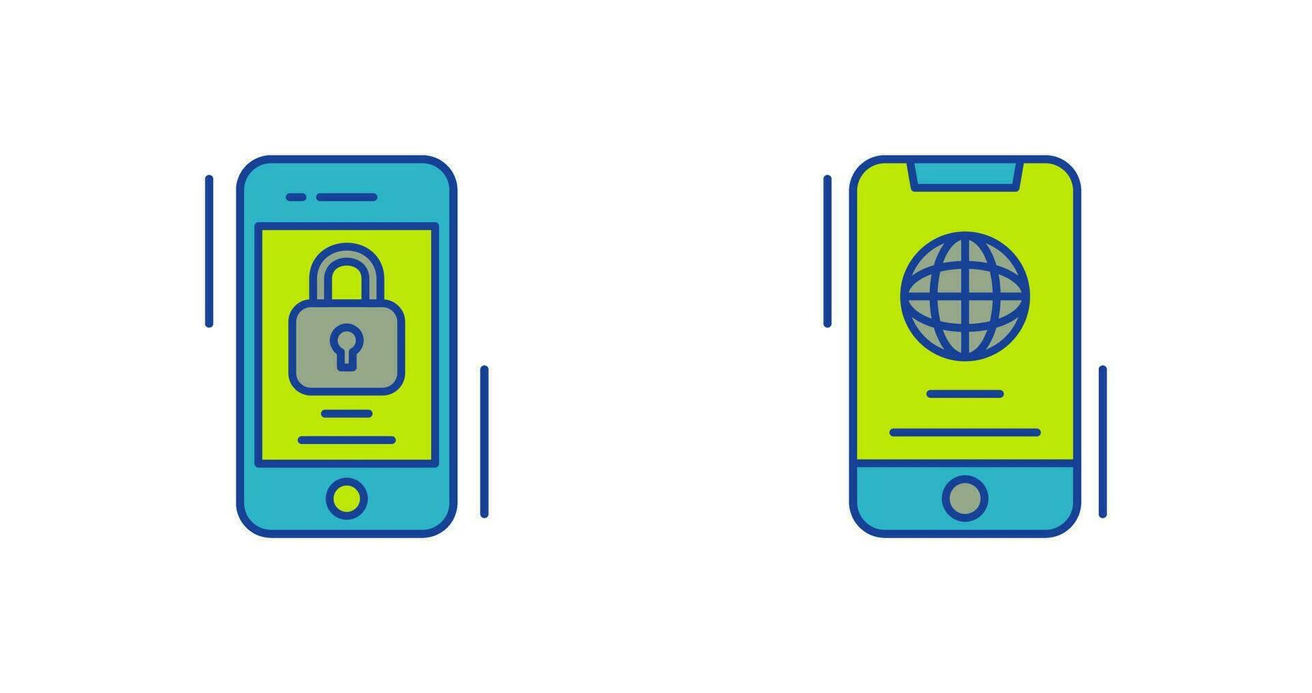 Browser and Lock Icon vector