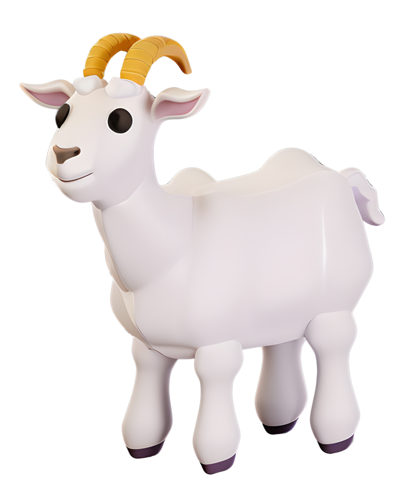 3D Illustration goat png