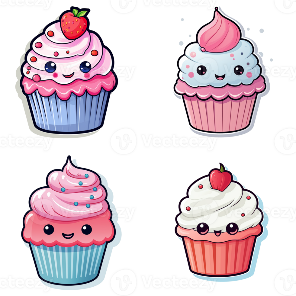 cartoon cute cupcake png