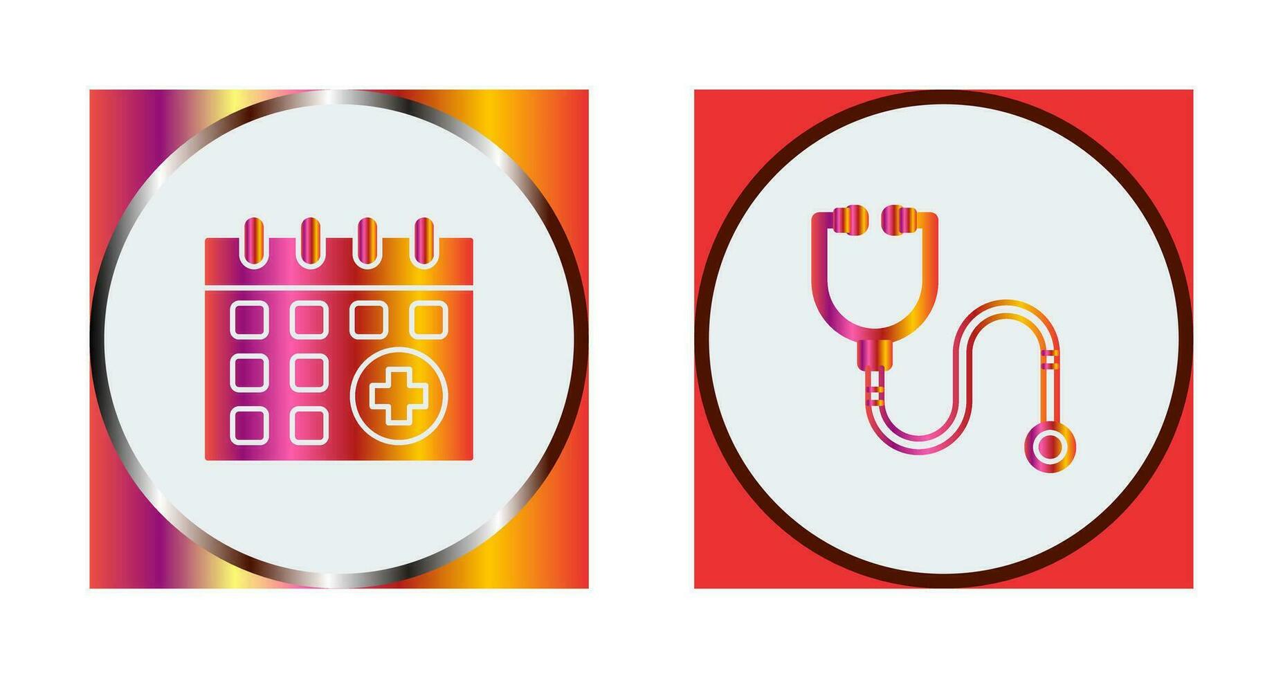 Calender and healthcare Icon vector