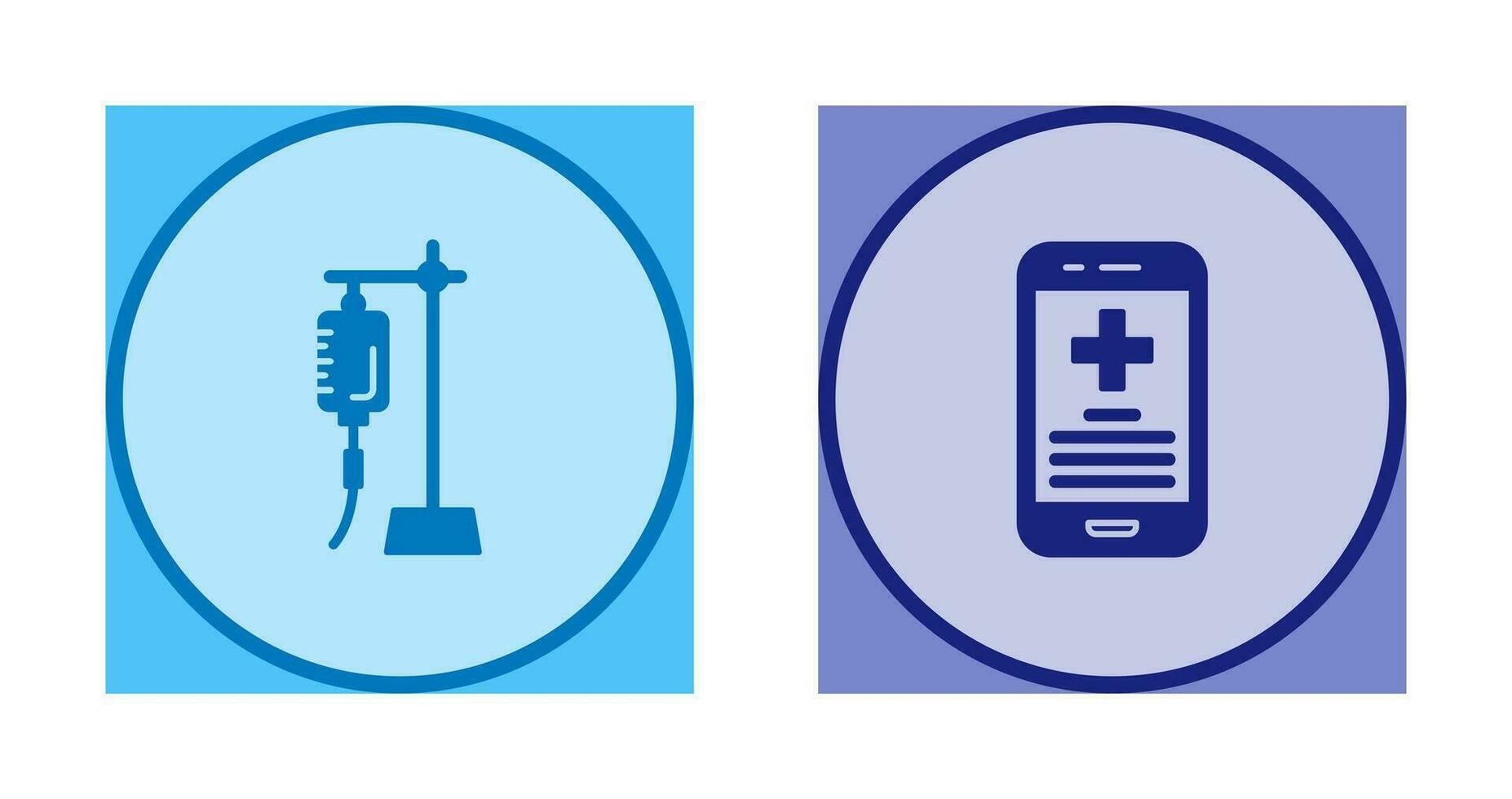Saline and Smartphone Icon vector
