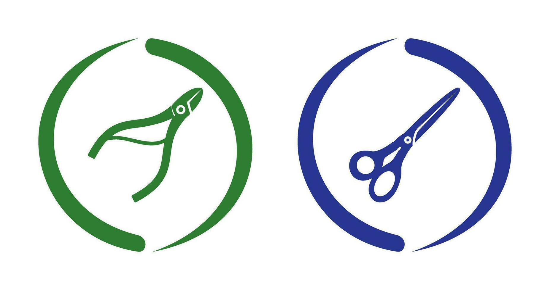 Nippers and Scissors Icon vector