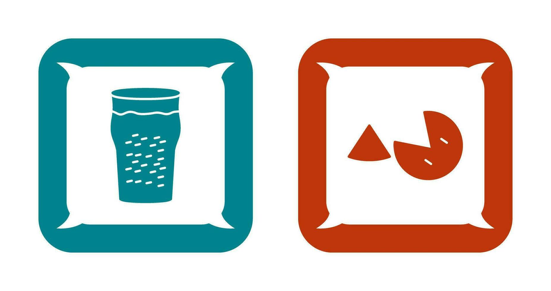 Pint of Beer and Pie Icon vector