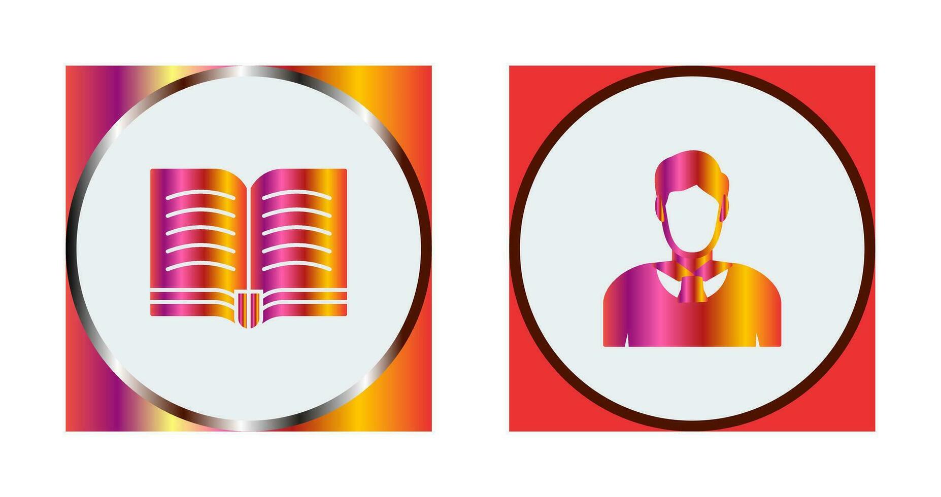 Book and Judge Icon vector