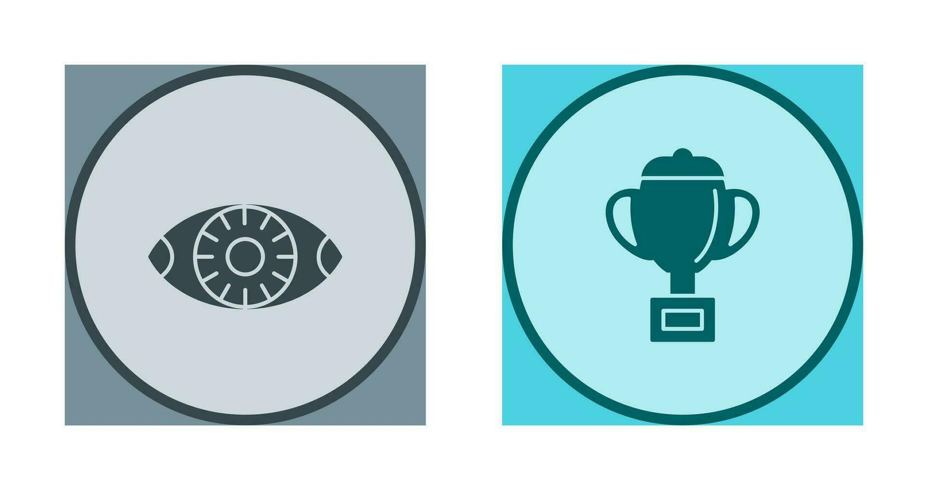 Vision and trophy Icon vector