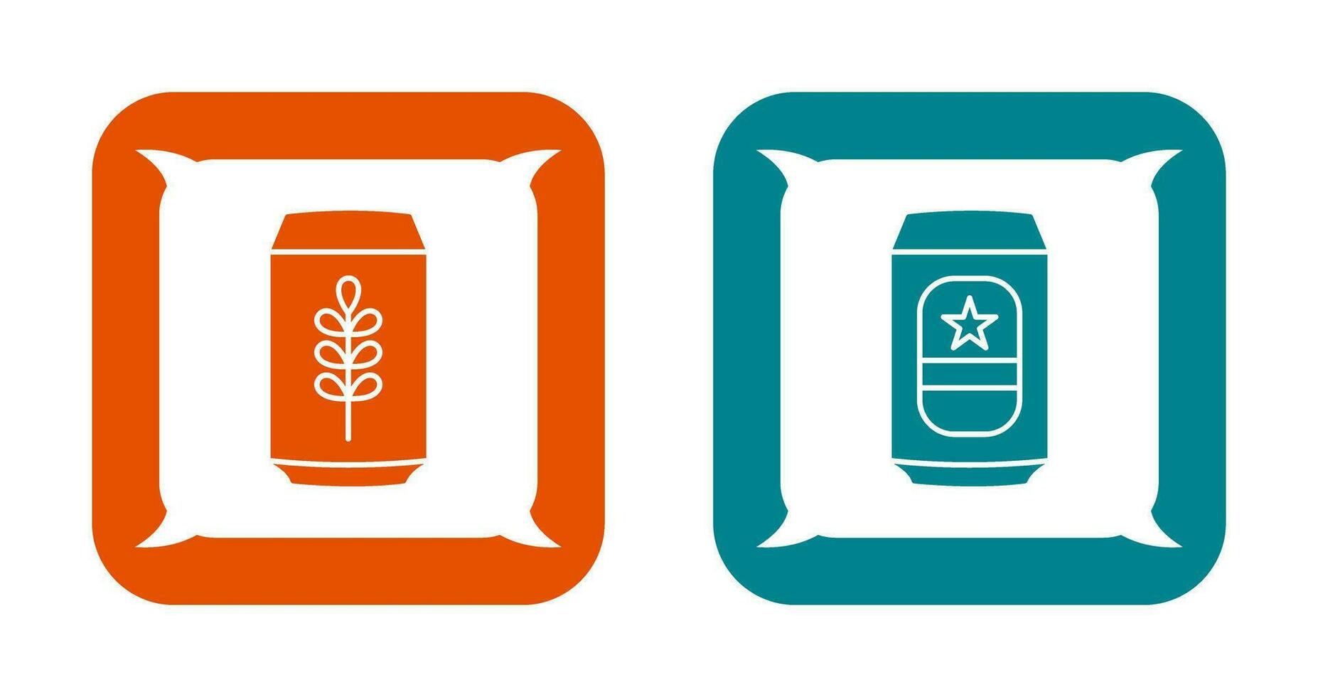 Beer Can and beerage Icon vector