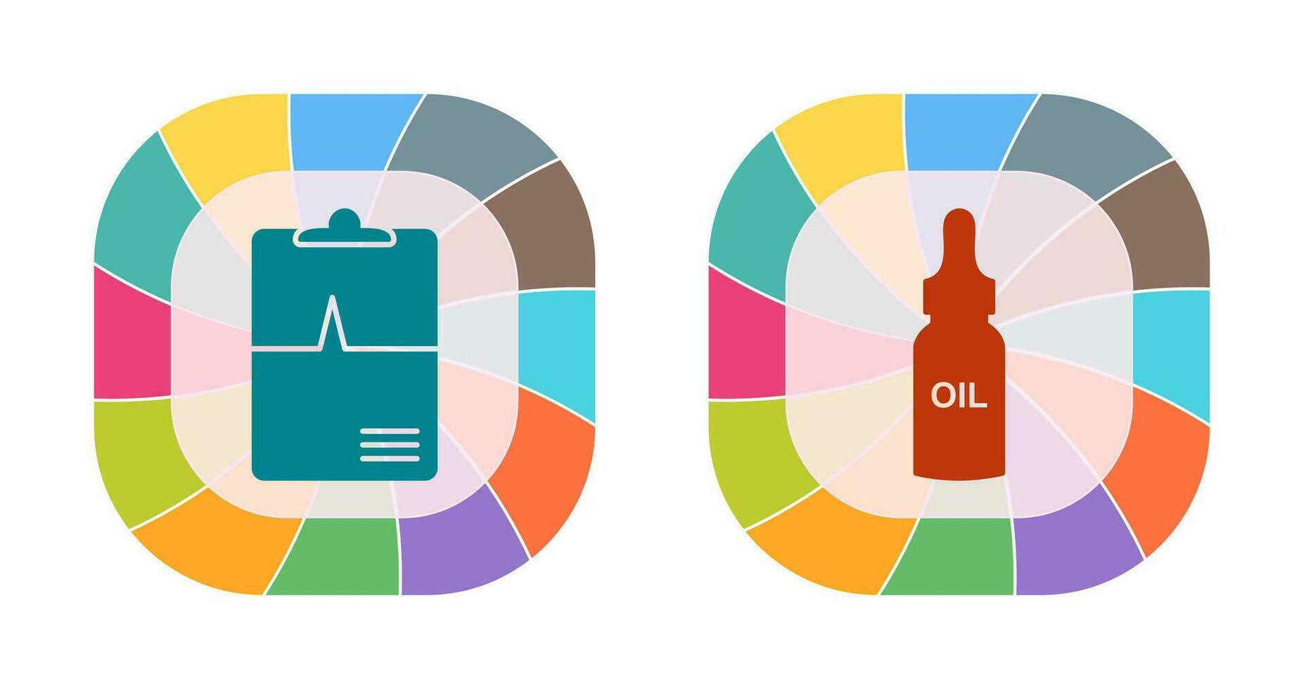 Clipboard and Oil Icon vector