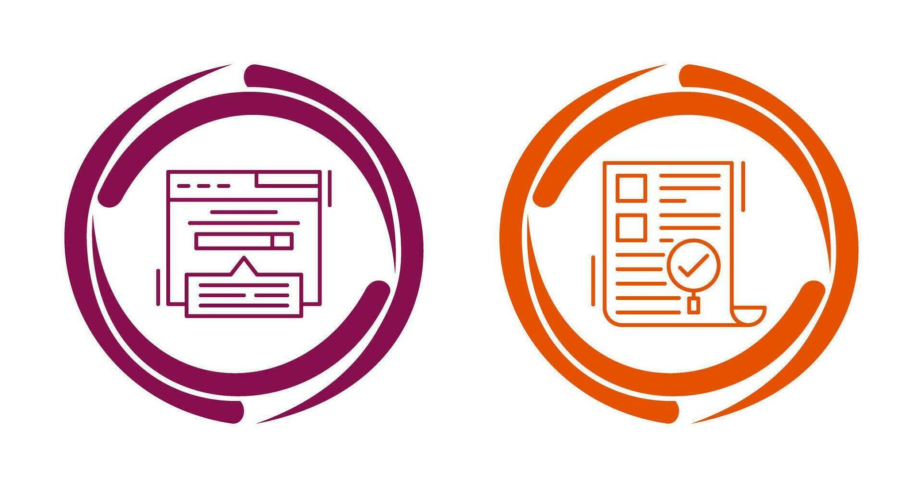 Keyword Search and SEO Audit Icon vector