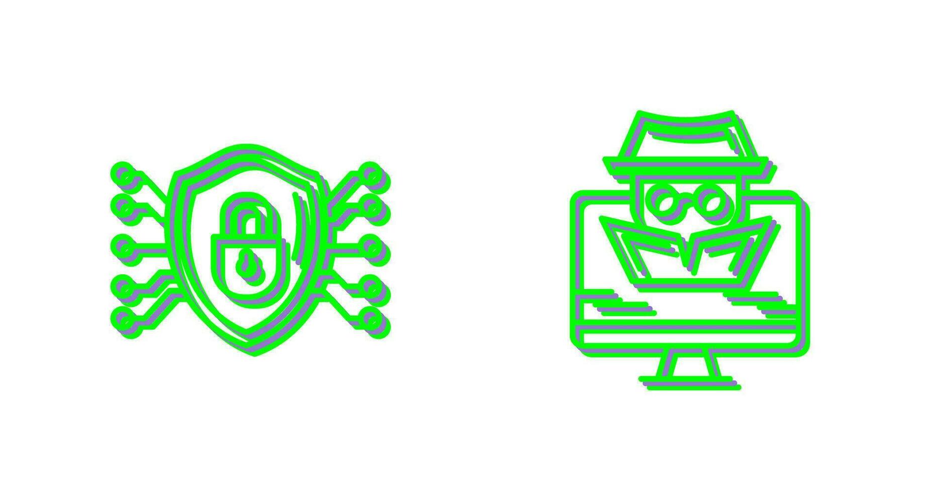 Protection and Spyware Icon vector