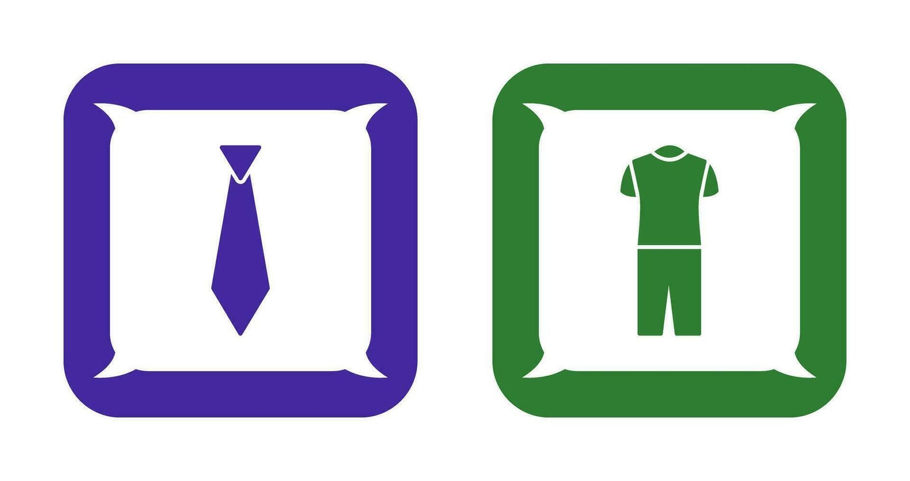 Tie and Pyjamas Icon vector
